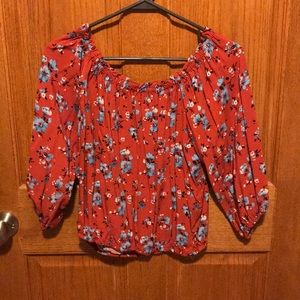 Forever 21 Off the Shoulder Floral Top
